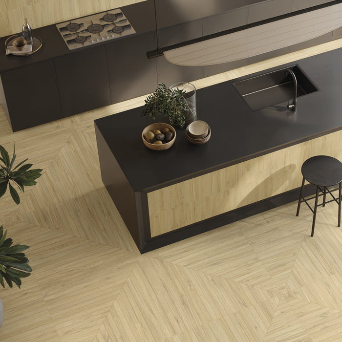 Taiga Porcelain Light Tangram Tile Matte 2