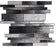 Full Sheet Sample - Casino Bellagio Random Linear Glass Mosaic - 11.75" x 12" Glossy