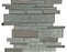 Glimmer Grey Deco Glass Mosaic - Linear