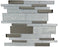 Glimmer Silver Deco Glass Mosaic - Linear