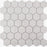 Full Sheet Sample - Native Dolomite Hexagon Glass Mosaic - 2" Matte