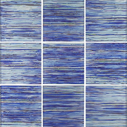 Rainbow Glass Indigo TASRAIN Tile Glossy 1