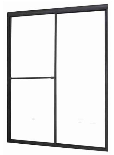 Tides Oil Rubbed Bronze Sliding Framed Shower Door - 60" x 70" with Clear Glass