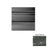 Black Brown Raised Circles Rubber Stair Tread with Riser 1