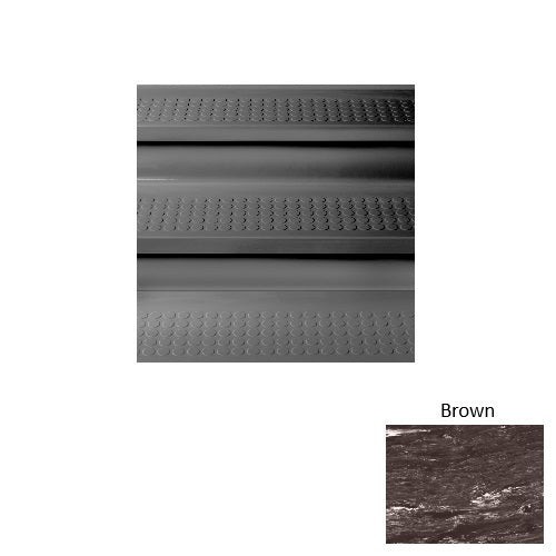 Brown Raised Circles Rubber Stair Tread with Riser 1