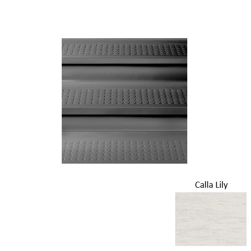 Calla Lily Raised Circles Rubber Stair Tread with Riser 1