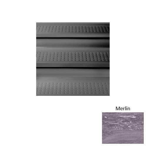 Merlin Raised Circles Rubber Stair Tread with Riser 1