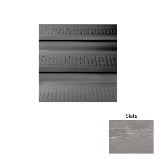 Slate Raised Circles Rubber Stair Tread with Riser 1