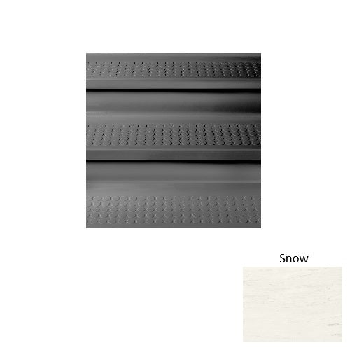 Snow Raised Circles Rubber Stair Tread with Riser 1