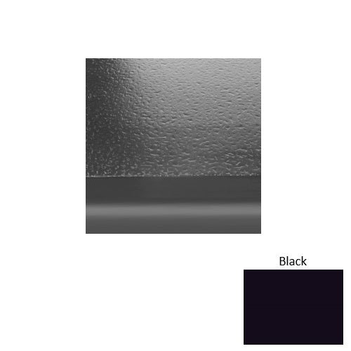 Performance Compound 95 Black Hammered Rubber (SQ) Stair Tread with Riser - Hammered