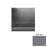 Performance Compound 95 Dark Gray Hammered Rubber (SQ) Stair Tread with Riser - Hammered