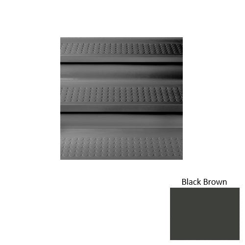 Black Brown Raised Circles Rubber Stair Tread with Riser 1