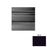 Black Raised Circles Rubber Stair Tread with Riser 1