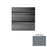 Dark Gray Raised Circles Rubber Stair Tread with Riser 1