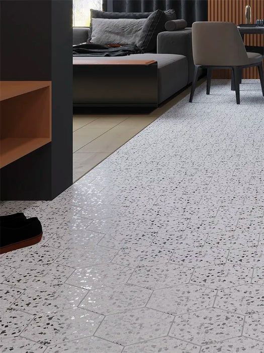 Terra Porcelain Pepper Speckled Tile Matte 3