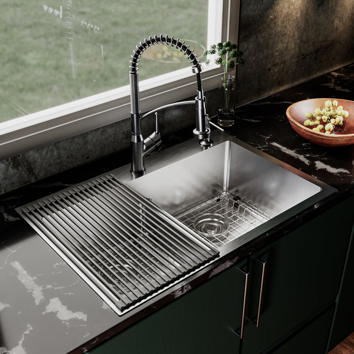 Stainless Steel Stainless Steel Kitchen Sink Satin Brushed 4