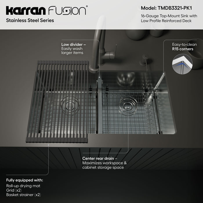 Stainless Steel Stainless Steel Kitchen Sink Satin Brushed 6