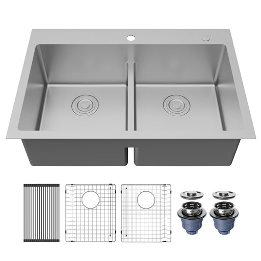Stainless Steel Stainless Steel Kitchen Sink Satin Brushed 1