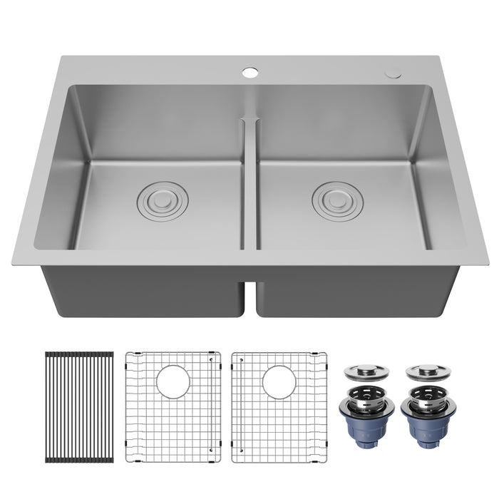 Stainless Steel Stainless Steel Kitchen Sink Satin Brushed 1
