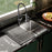 Stainless Steel Stainless Steel Kitchen Sink Satin Brushed 3