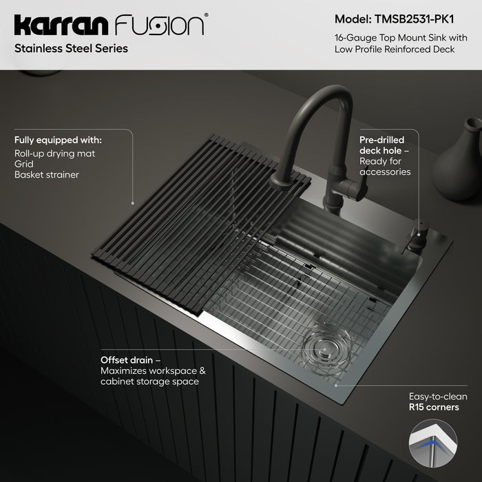 Stainless Steel Stainless Steel Kitchen Sink Satin Brushed 5
