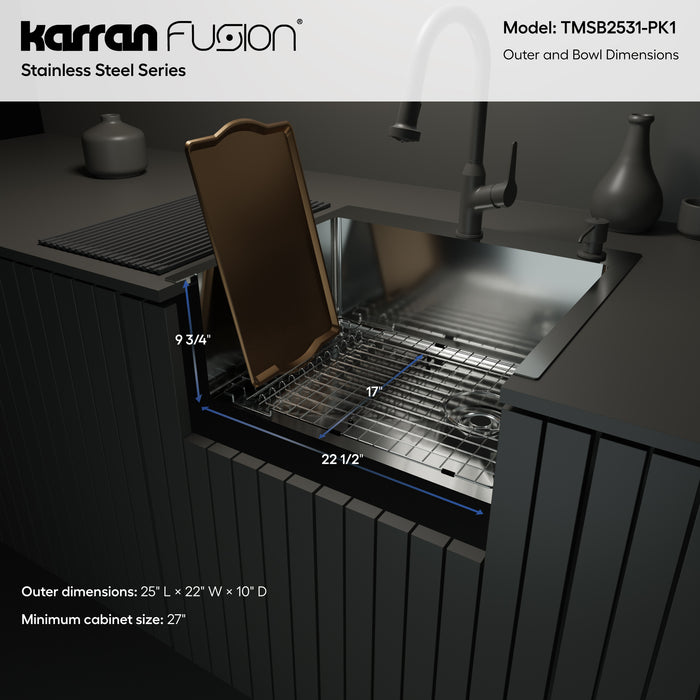 Stainless Steel Stainless Steel Kitchen Sink Satin Brushed 7