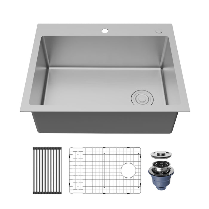 Stainless Steel Stainless Steel Kitchen Sink Satin Brushed 1