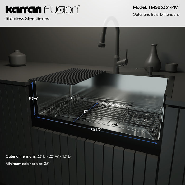 Stainless Steel Stainless Steel Kitchen Sink Satin Brushed 8
