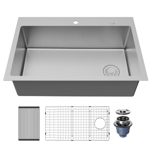 Stainless Steel Stainless Steel Kitchen Sink Satin Brushed 1
