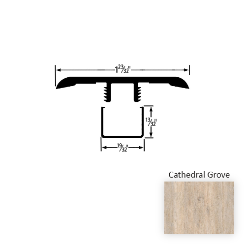 Wood Tech Wood Cathedral Grove T Molding Embossed 1