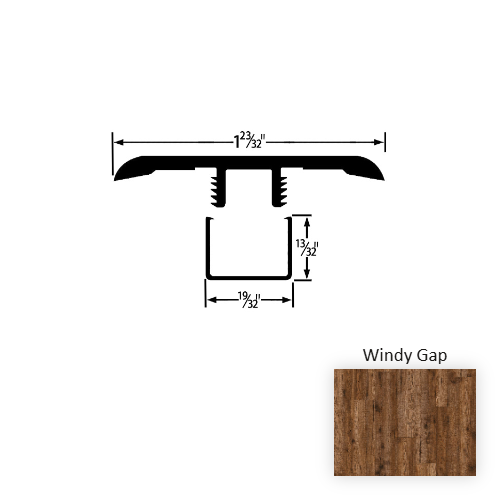 Wood Tech Wood Windy Gap T Molding Embossed 1