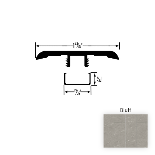 Colonnade Vinyl Bluff T Molding Embossed 1