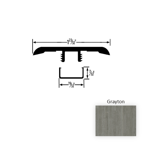 American Standard Vinyl Grayton T Molding Embossed 1