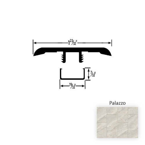 Colonnade Vinyl Palazzo T Molding Embossed 1