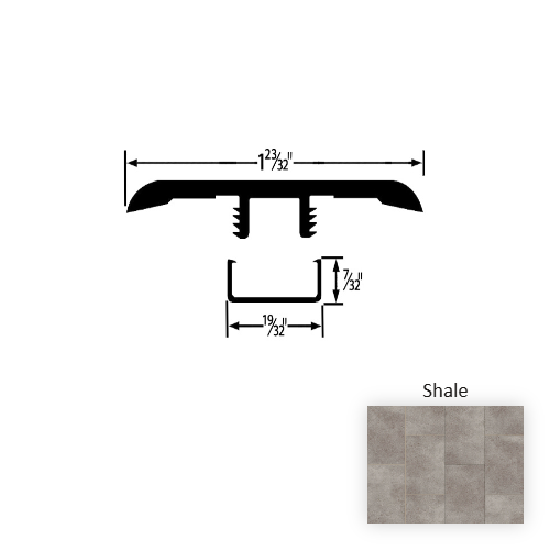 Pietra Vinyl Shale T Molding Embossed 1