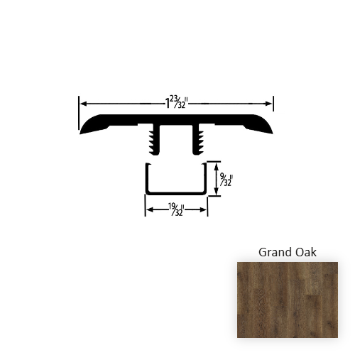 Elevate Vinyl Grand Oak T Molding Embossed 1