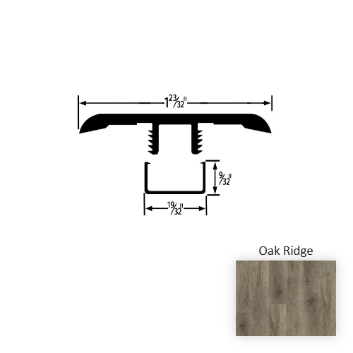 Advantage Vinyl Oak Ridge T Molding Embossed 1