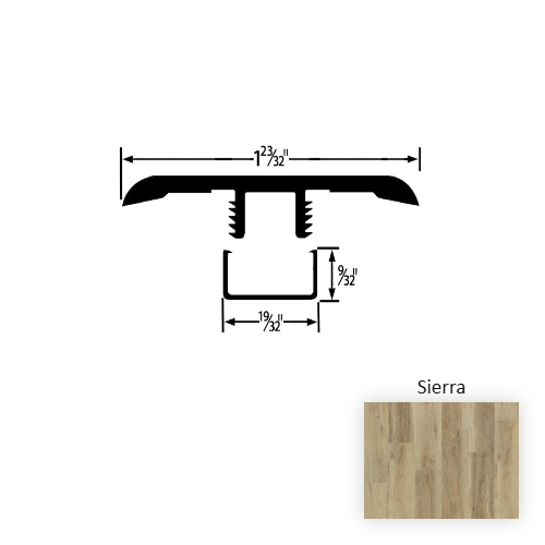 Elevate Vinyl Sierra T Molding Embossed 1
