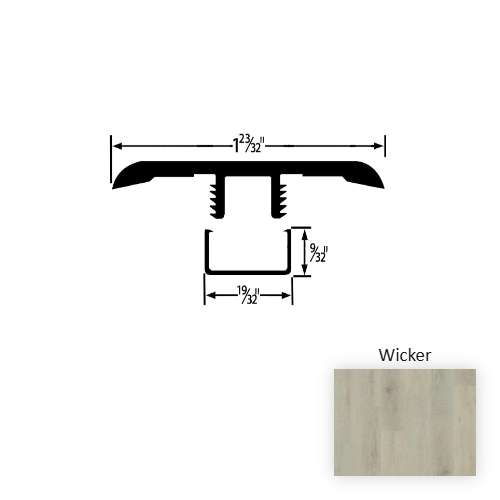 Advantage Vinyl Wicker T Molding Embossed 1