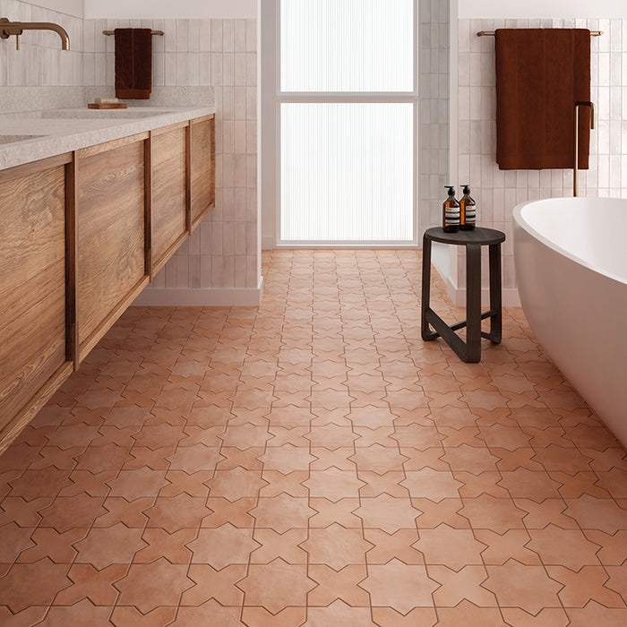 Tangier Cotto Porcelain Mosaic - Cross