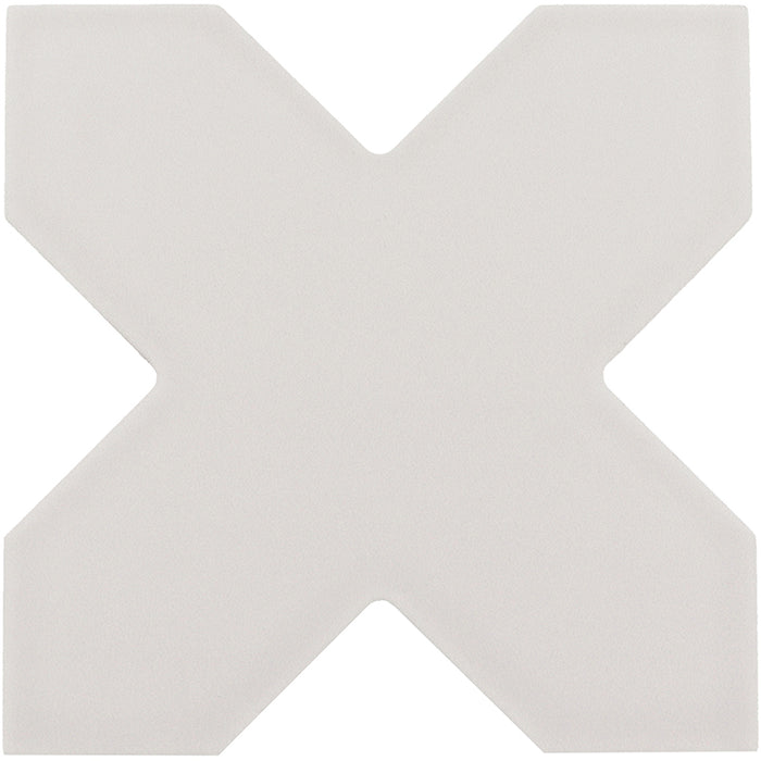 Tangier Grey Porcelain Mosaic - Cross