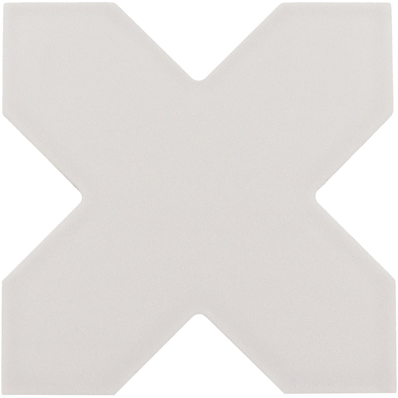 Tangier Grey Porcelain Mosaic - Cross