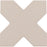 Tangier Taupe Porcelain Mosaic - Cross