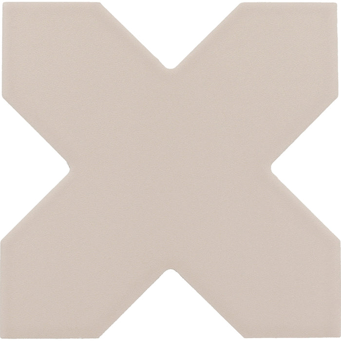 Tangier Taupe Porcelain Mosaic - Cross