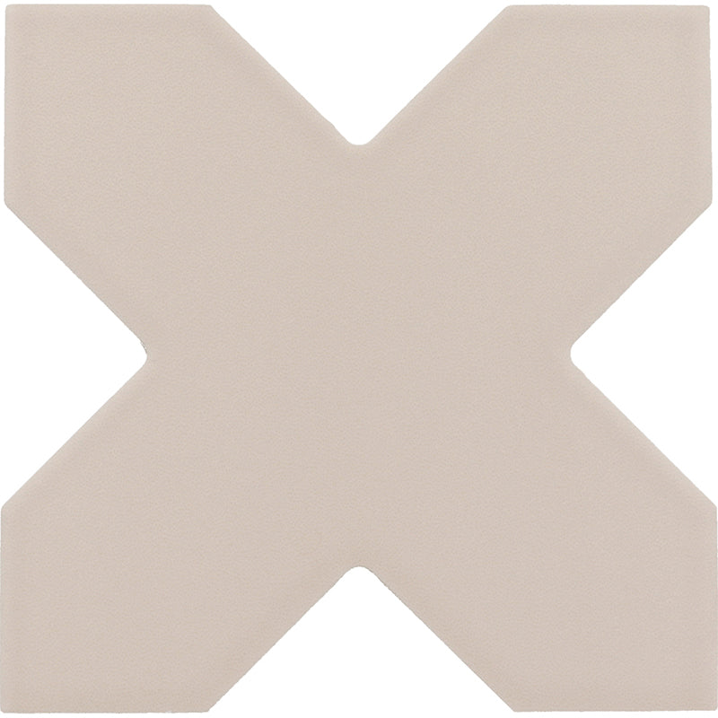 Tangier Taupe Porcelain Mosaic - Cross