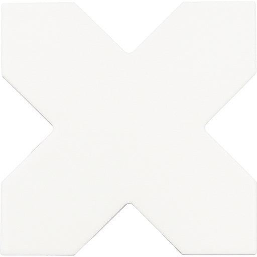 Tangier White Porcelain Mosaic - Cross