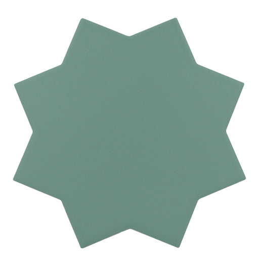 Tangier Green Porcelain Mosaic - Star