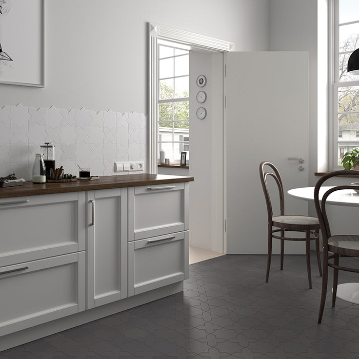 Tangier White Porcelain Tile Matte 5