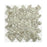 Full Sheet Sample - Artesano Reciclado Tribute Tan Pebble Marble Mosaic - 10.6" x 10.6" x 3/8" Glossy