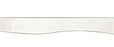 Terra Bella White Glass Wall Trim - 11" x 11.75" Bullnose